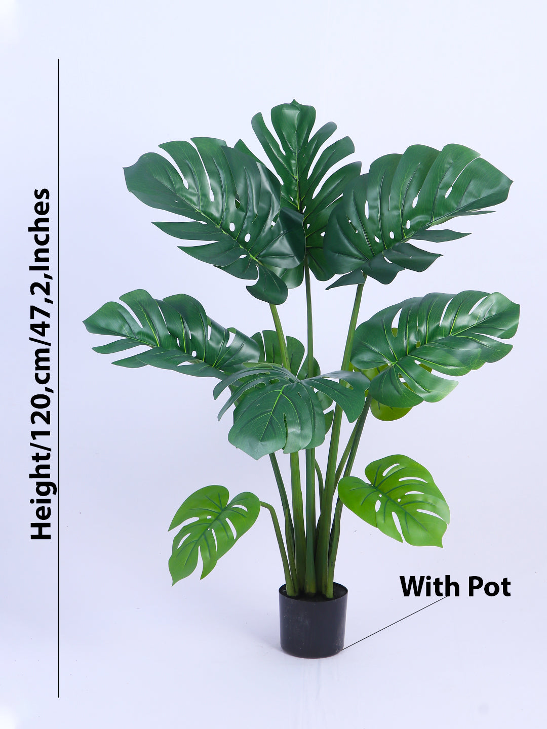 4Ft Artificial Monstera Deliciosa Tree in Pot