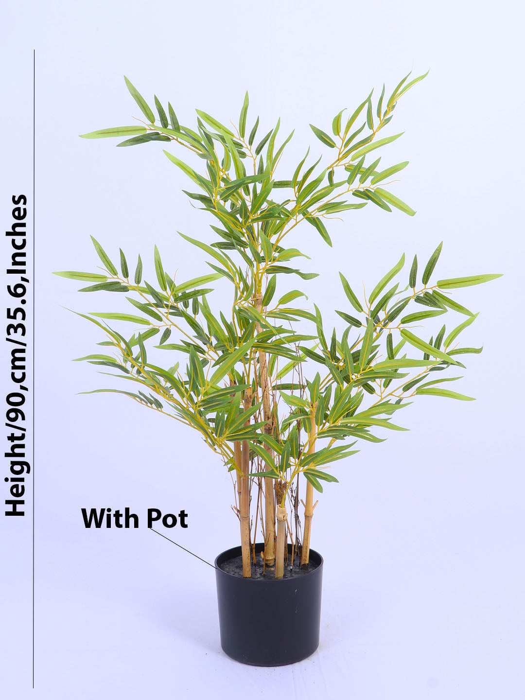 3Ft Artificial Bamboo Plant with Pot