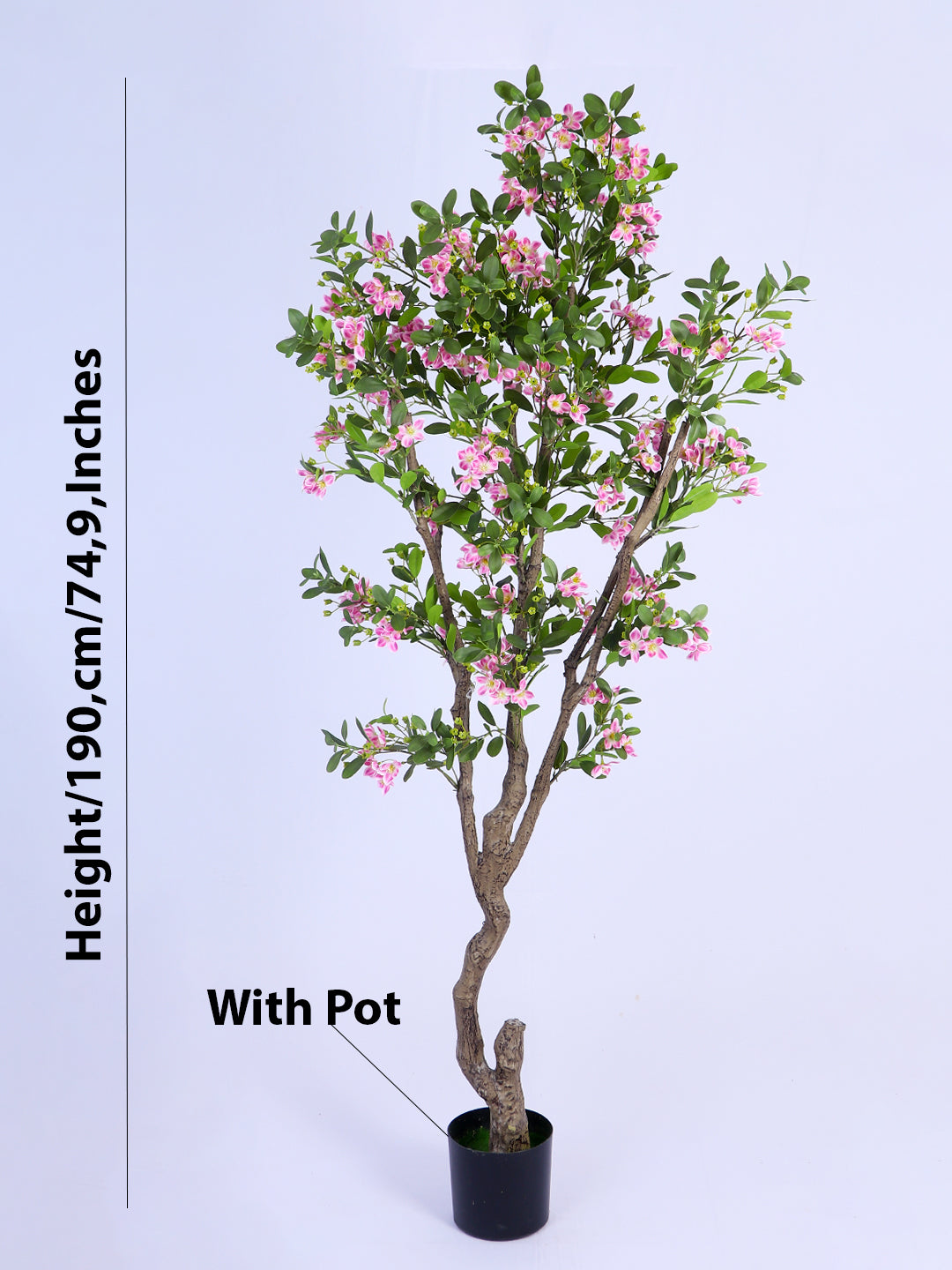6.2Ft Artificial Sakura Cherry Blossom Tree in Pot