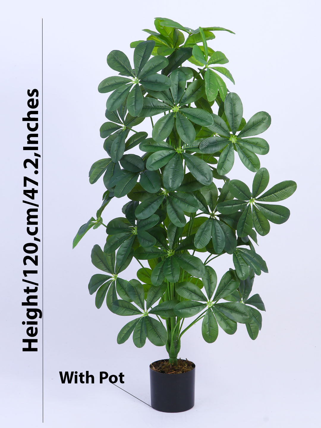 4Ft Artificial Schefflera Plant with Pot