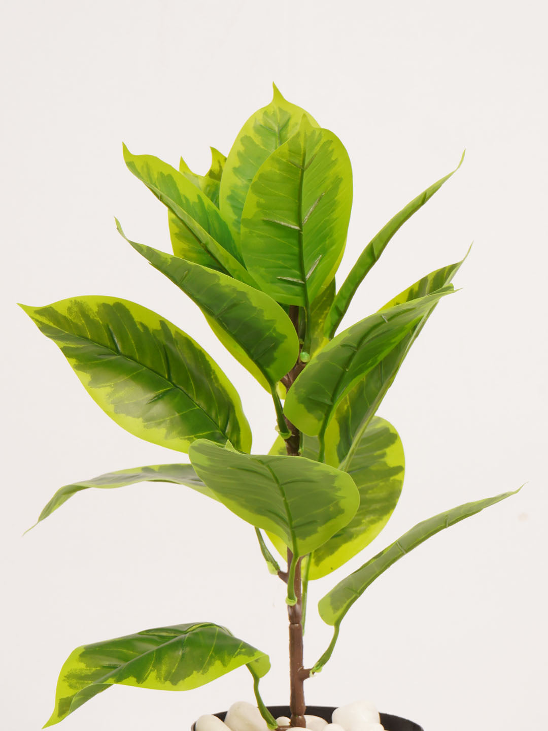 1.6Ft Artificial Croton Plant in Black Pot