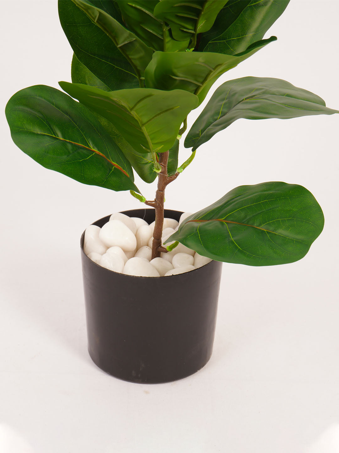 1.6Ft Artificial Fiddle Leaf Fig Plant in Black Pot