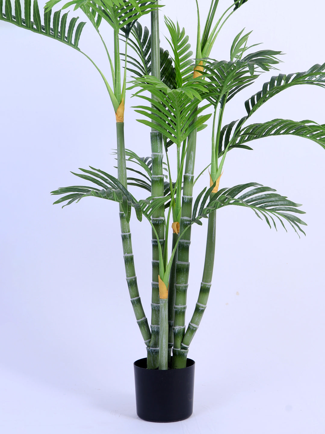 5Ft Artificial Golden Areca Palm Plant with Black Pot