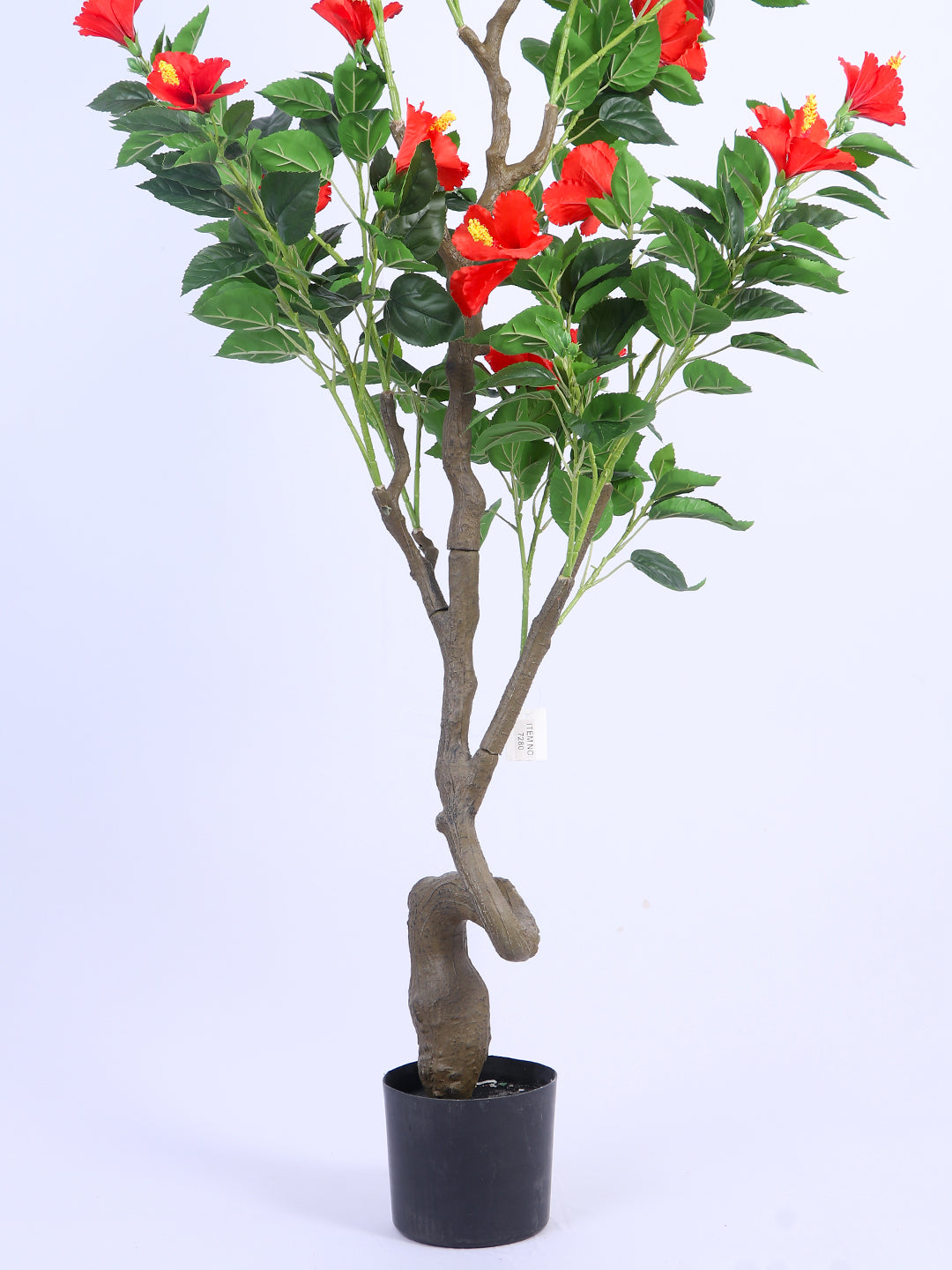 6Ft Artificial Hibiscus Flower Plant with Pot