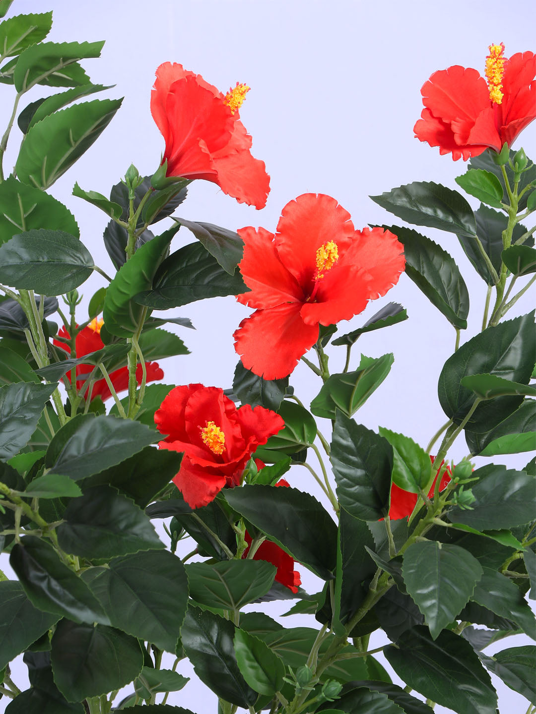 3.6fT Artificial Hibiscus Flower Plant with Pot