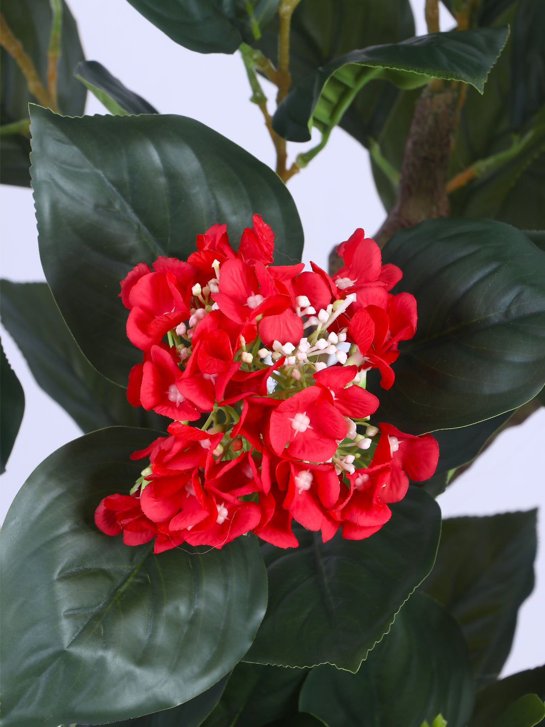 5ft Artificial Red Hydrangea Tree