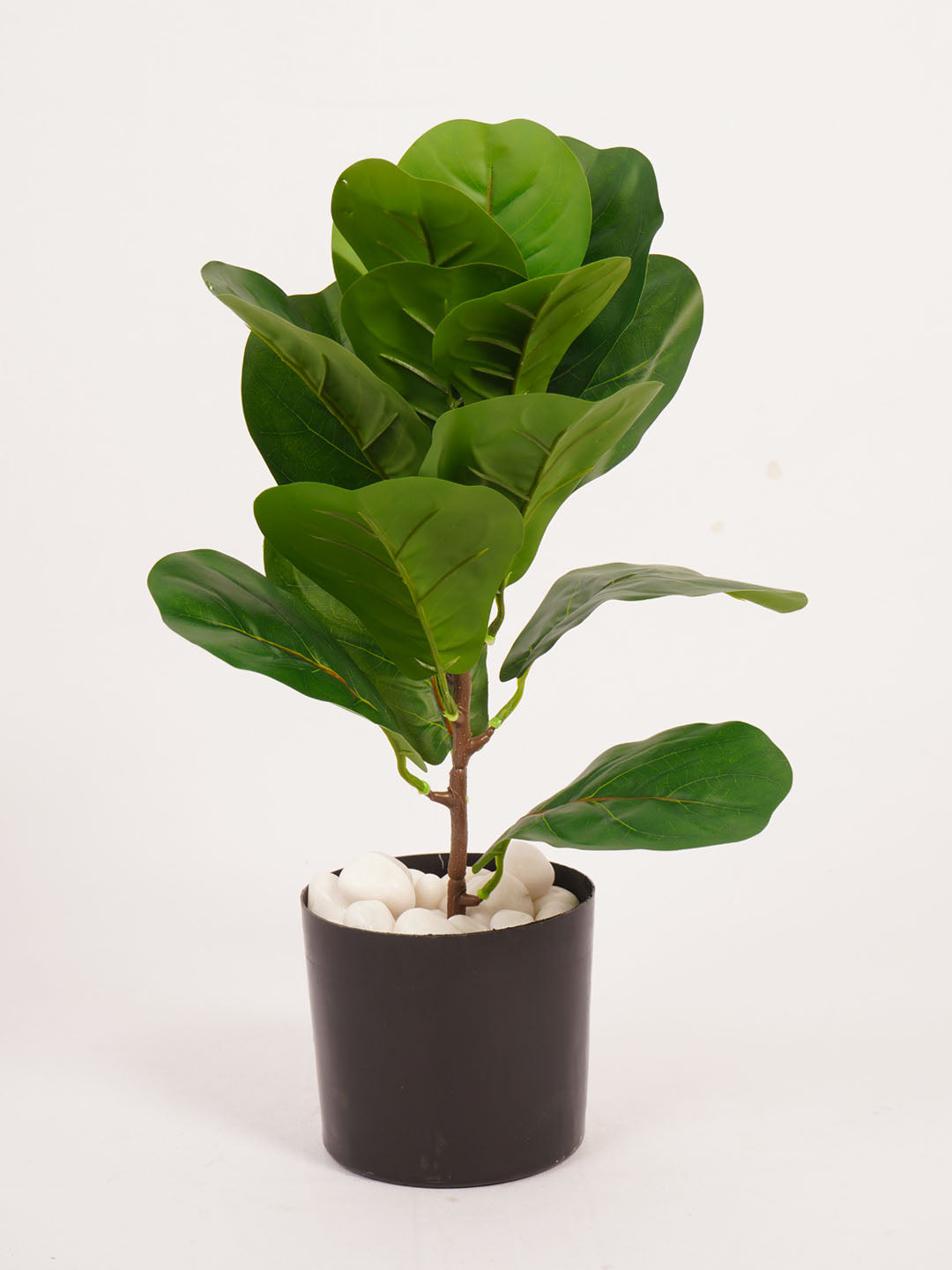 1.6Ft Artificial Fiddle Leaf Fig Plant in Black Pot