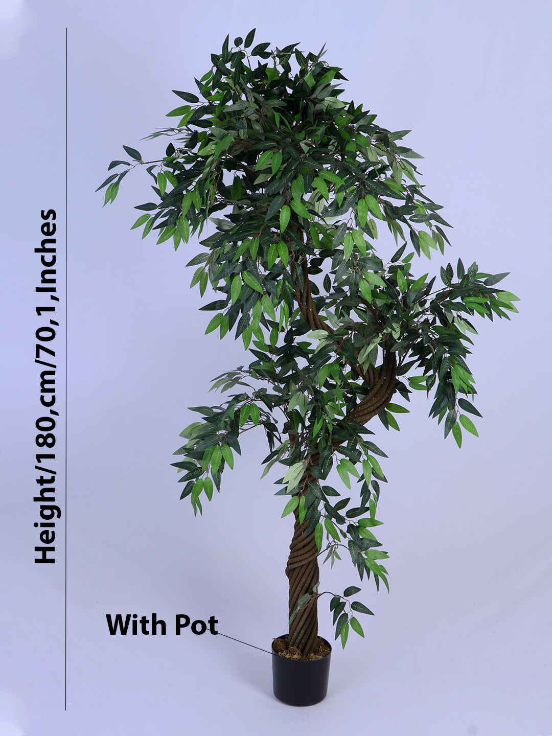 6ft Artificial Twisted Eucalyptus Tree