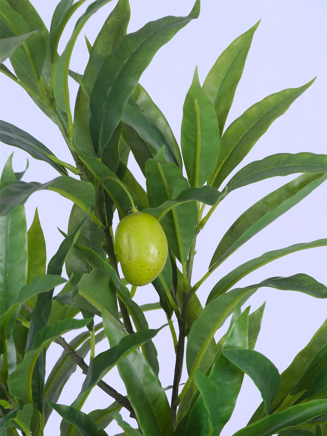 5FT Artificial Mango Plant with Black Pot,