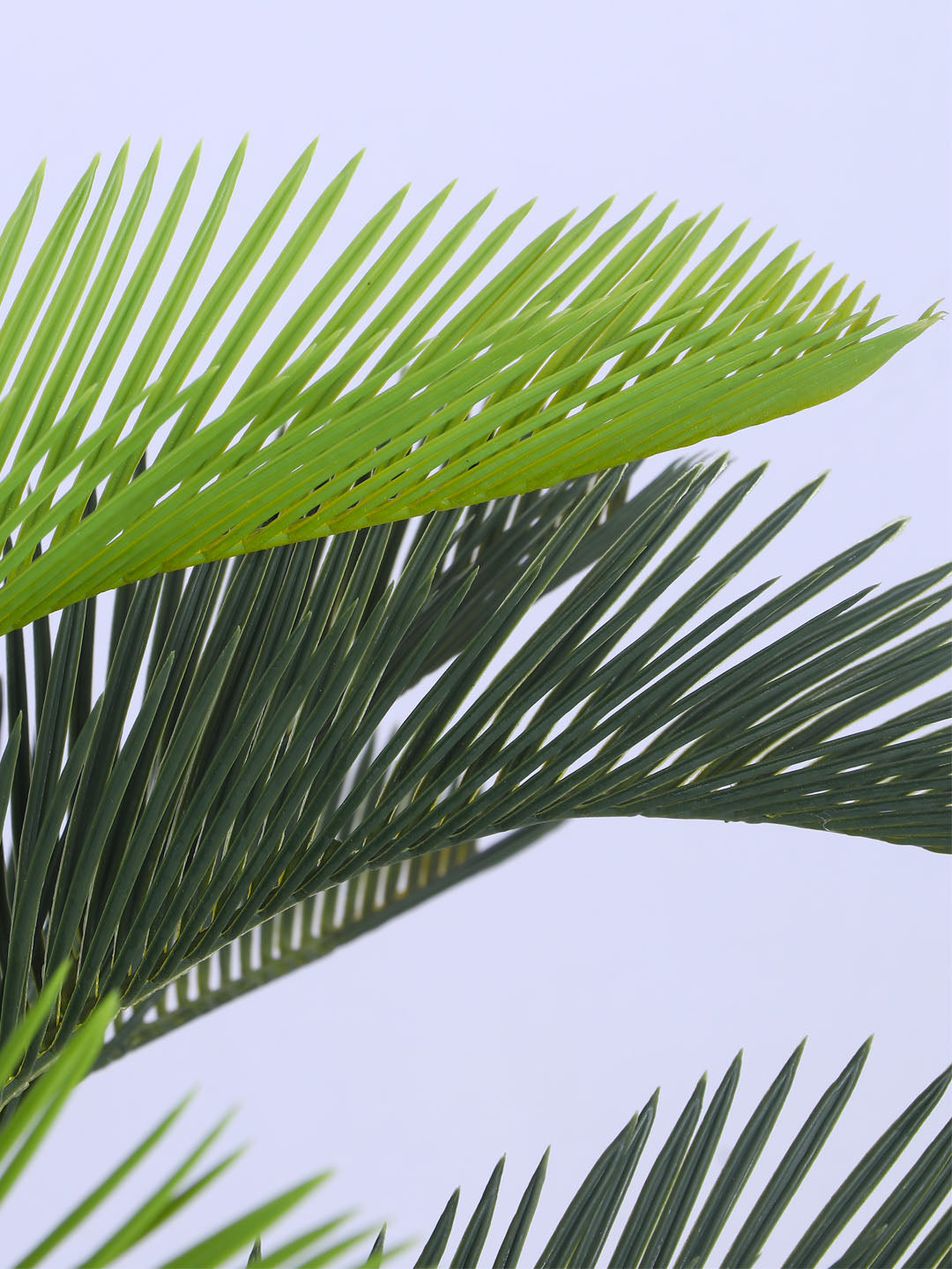 4Ft Artificial Cycas Palm Tree in Black Pot