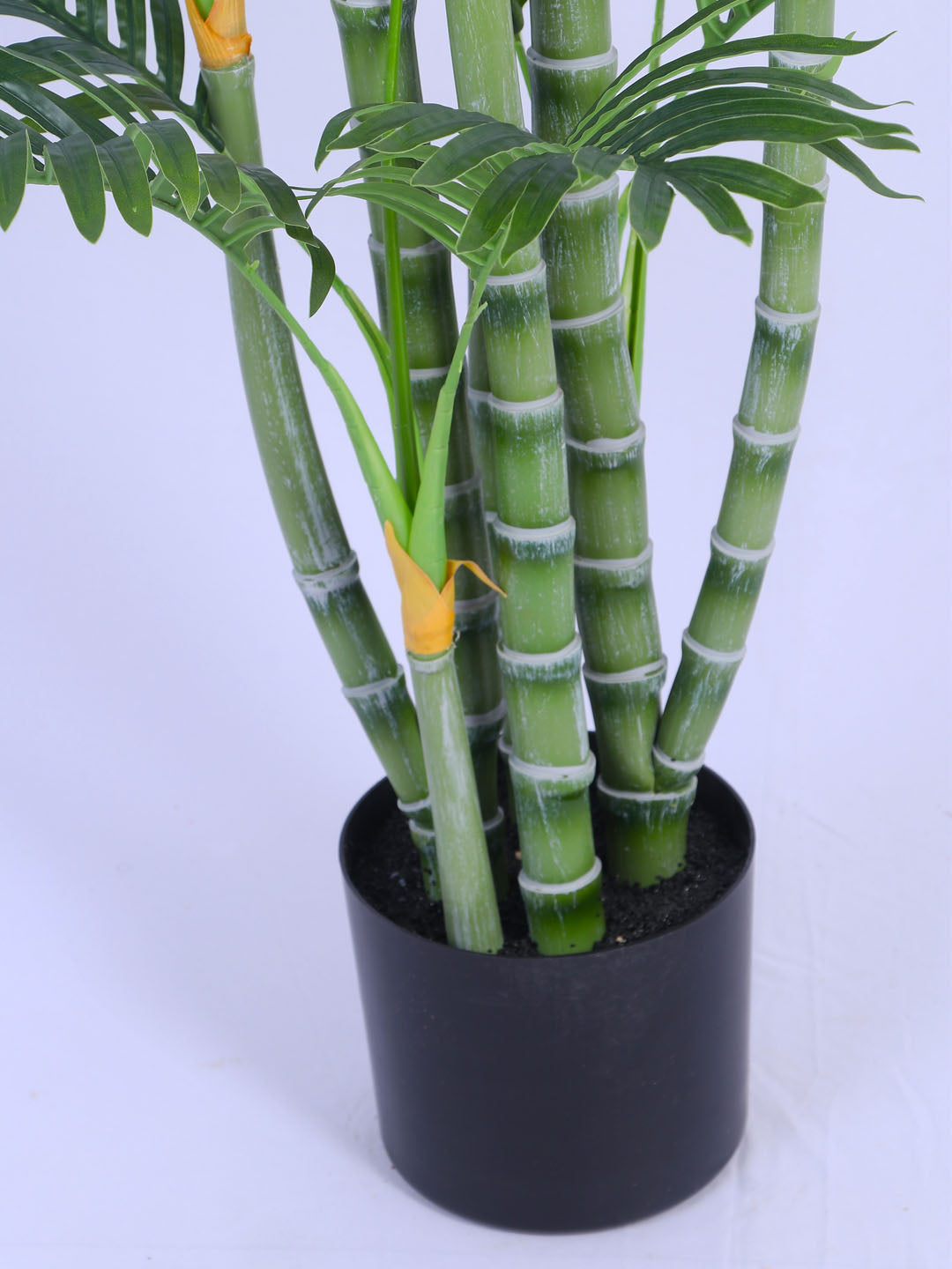 6FT Artificial Golden Areca Palm Tree with Black Pot