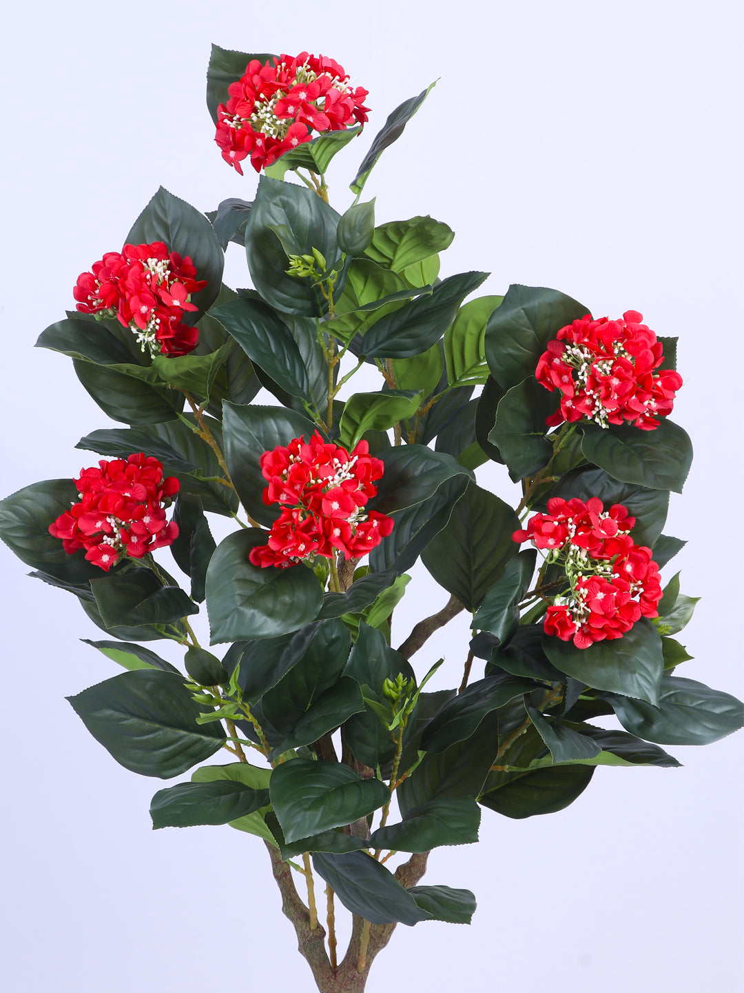 5ft Artificial Red Hydrangea Tree