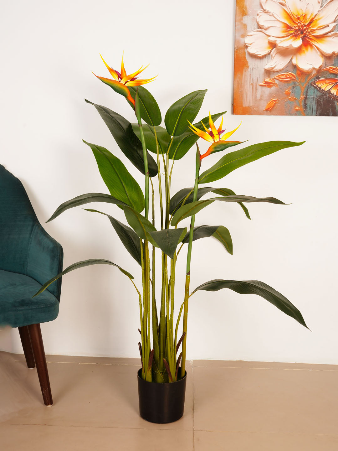 5Ft Artificial Bird of Paradise Plant in Pot