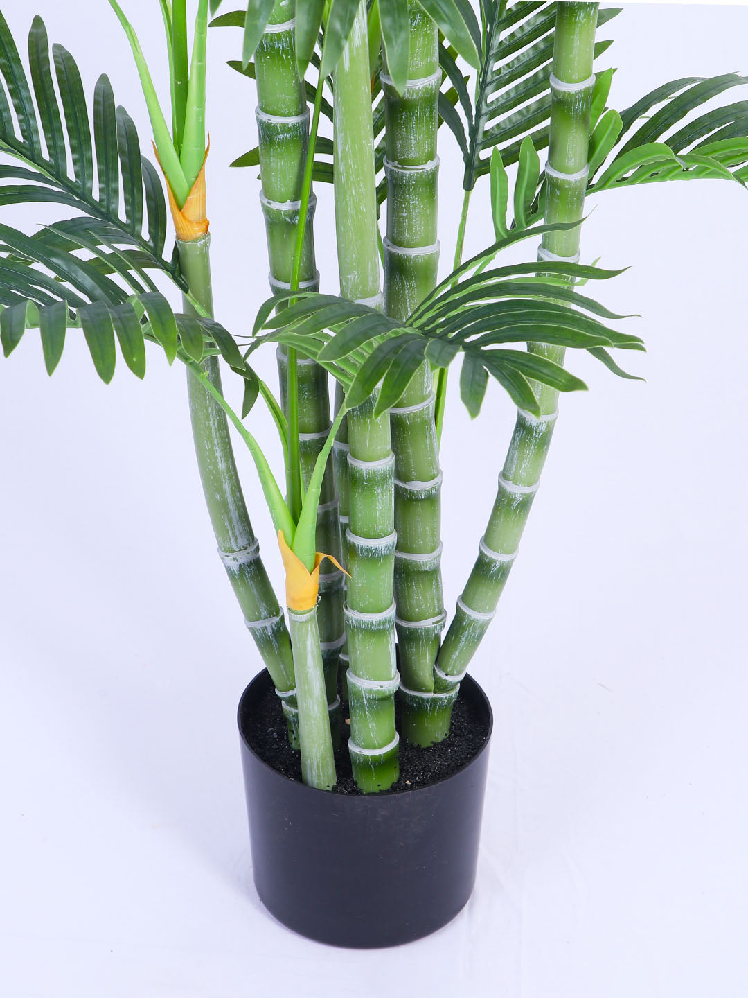 6FT Artificial Golden Areca Palm Tree with Black Pot