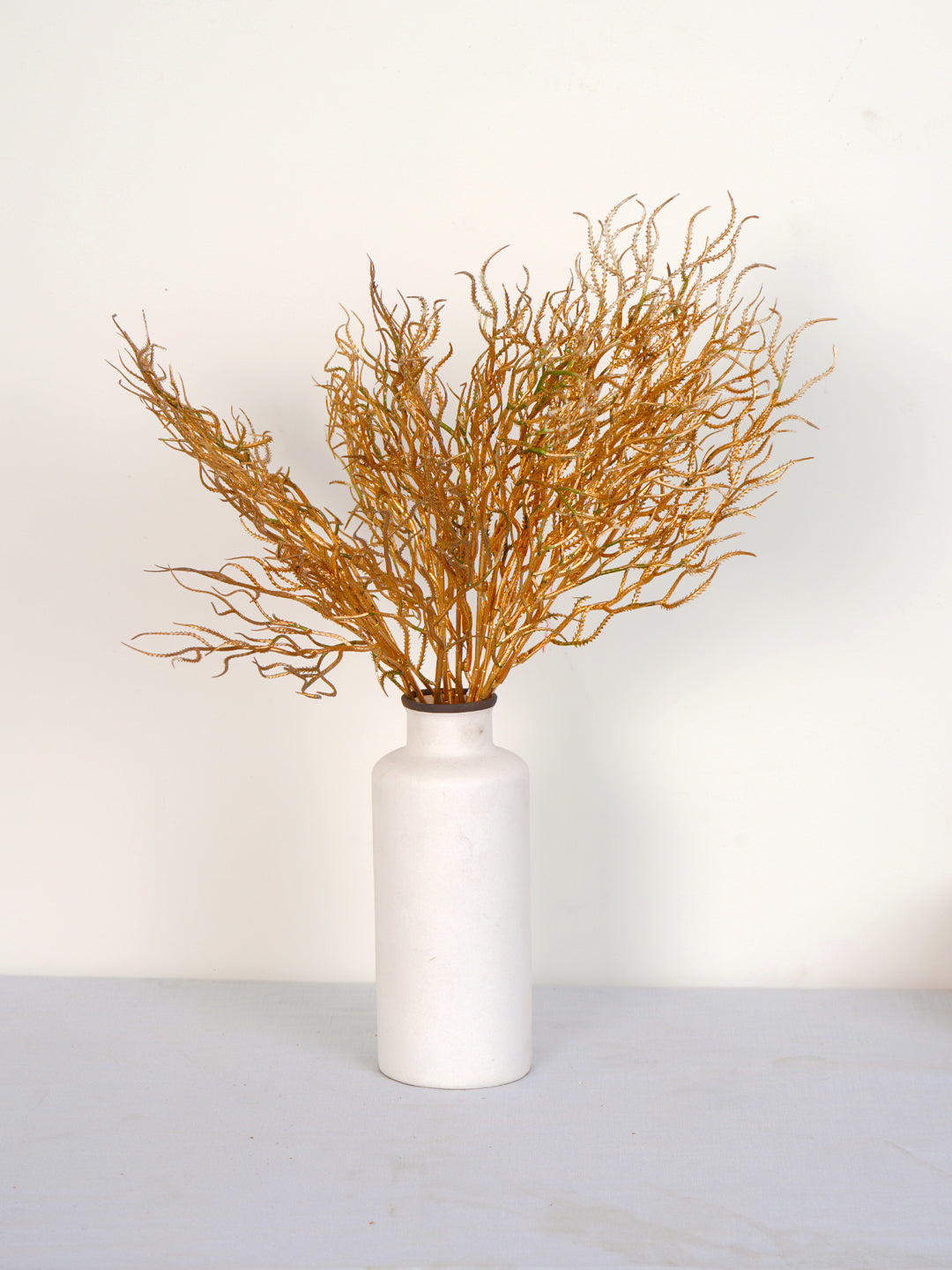 Artificial Gold Sparkle Curly Flowe