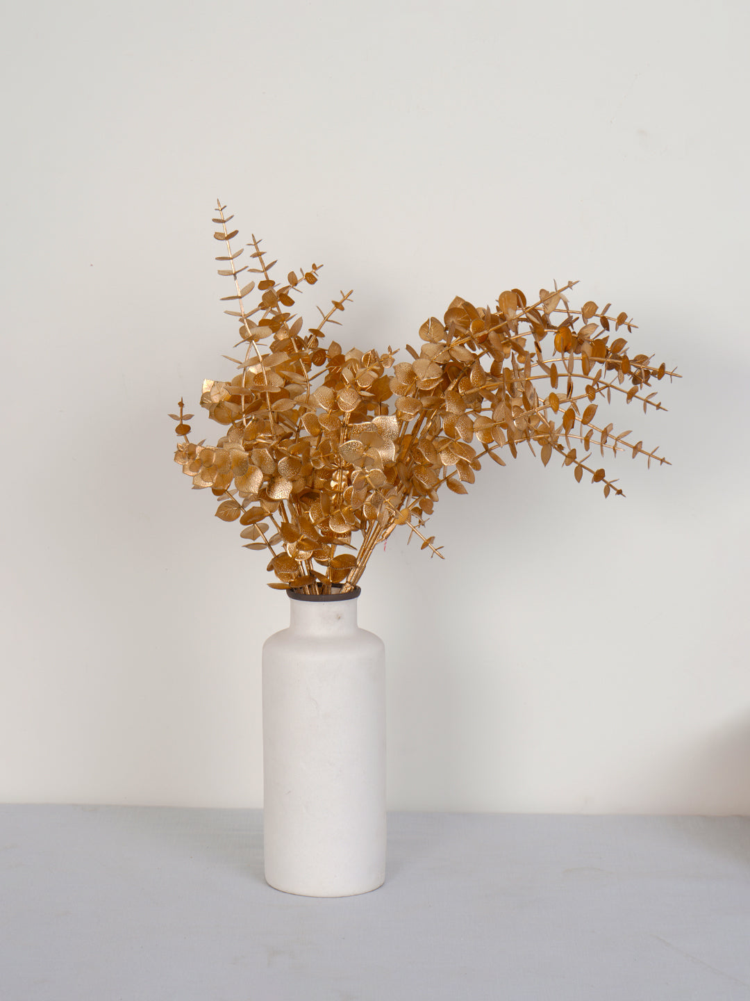 Artificial Gold Sparkle Curly Flower