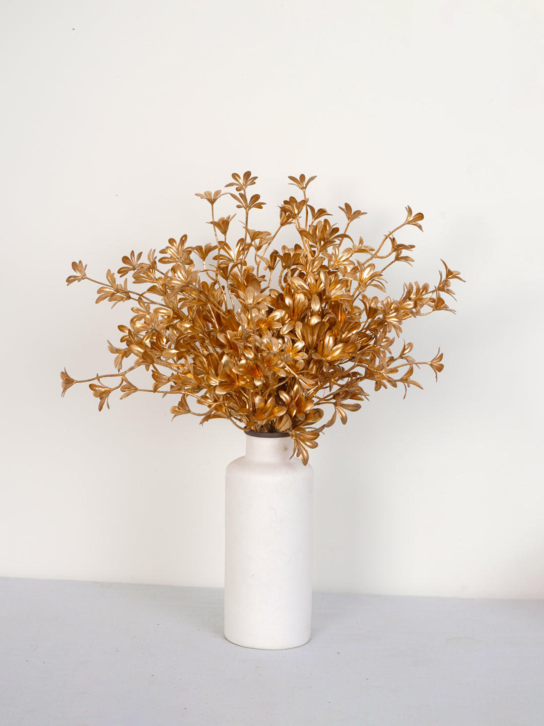 Artificial Gold Sparkle Curly Flower