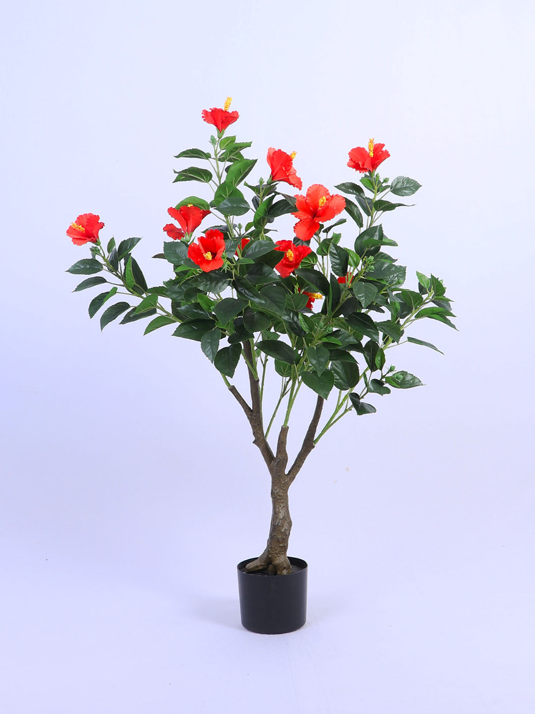 3.6fT Artificial Hibiscus Flower Plant with Pot