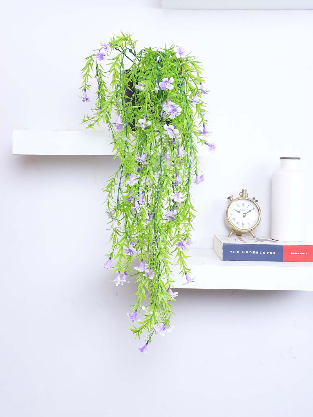 2.2Ft Artificial Plants String of Pearls Plant in Black Pot