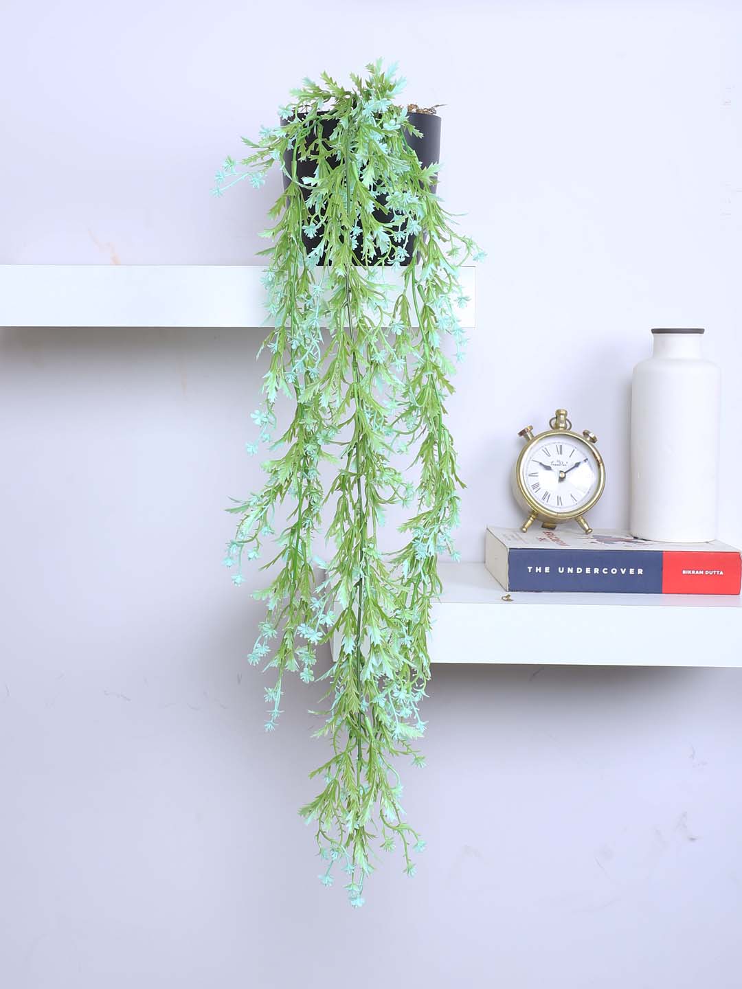 2.2Ft Artificial Plants String of Pearls Plant in Black Pot