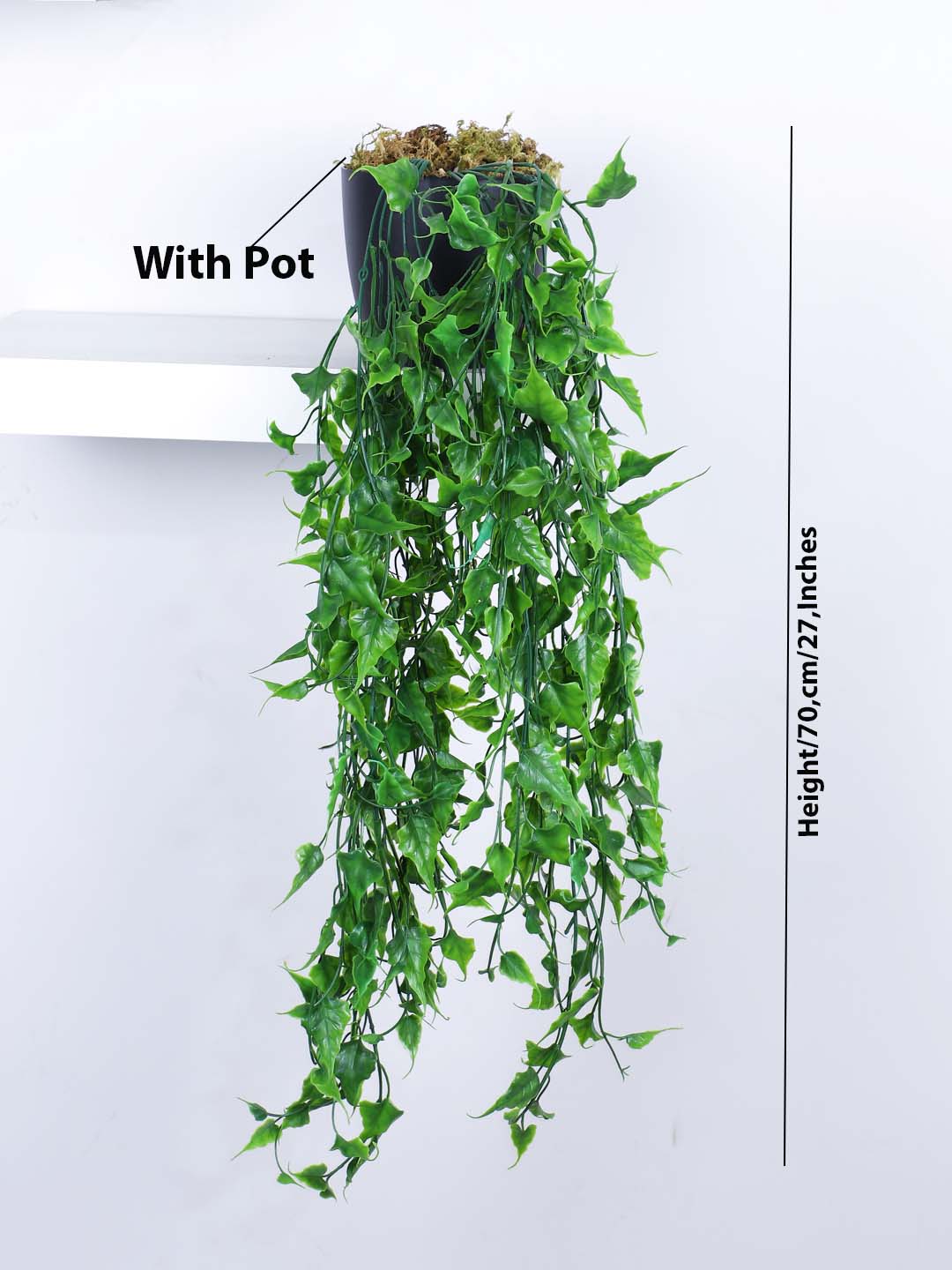 2.2Ft Artificial Hanging Plants With Pot