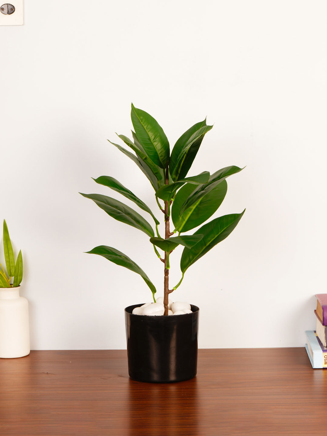 1.6Ft Artificial Croton Plant in Black Pot