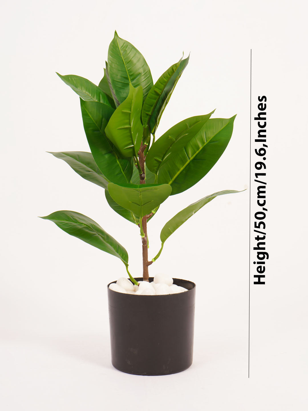 1.6Ft Artificial Croton Plant in Black Pot