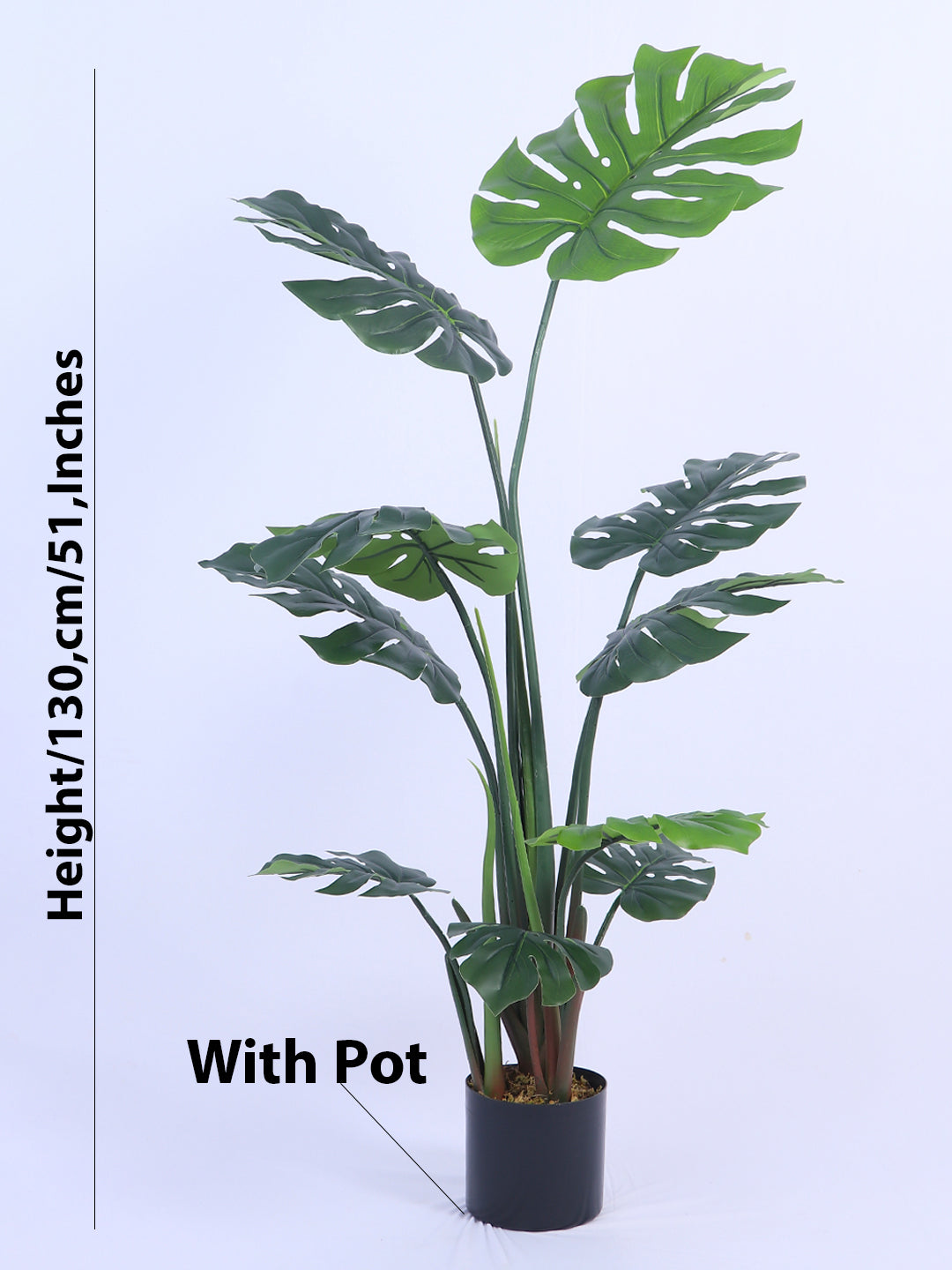 4.3Ft Artificial Monstera Deliciosa Tree in Pot