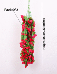 2.7Ft Artificial Hanging Bougainvillea Creeper Flowers (Pack of 2) - Image 3