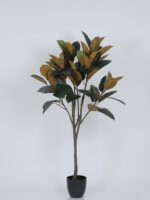 5.2Ft Artificial Rubber Plants with Pot - Image 2