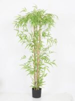 5.5ft Artificial Green Bamboo With Pot - Image 4