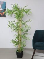 5.5ft Artificial Green Bamboo With Pot