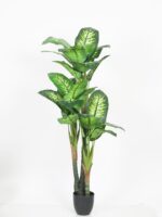 5.2Ft Artificial Dieffenbachia Plants with Pot - Image 4