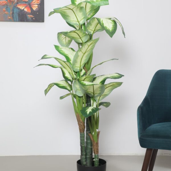 5.2Ft Artificial Dieffenbachia Plants with Pot