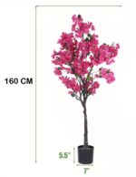 5.5FT Artificial Bougainvillea Flowers Plants with Pot - Image 3