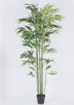 6ft Artificial Green Bamboo Plant With Pot - Image 2