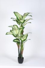 5.2Ft Artificial Dieffenbachia Plants with Pot - Image 2