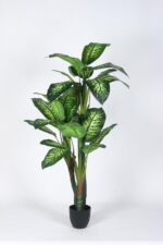 5.2Ft Artificial Dieffenbachia Plants with Pot - Image 2