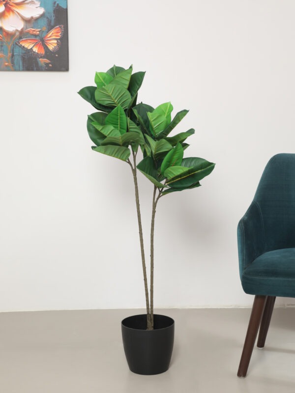 4Ft Artificial Rubber Plants with Pot