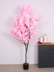 6Ft Artificial Blossom Flowers Plant Trees with Pot