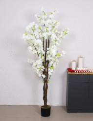 6Ft Artificial Blossom Flowers Plant Trees with Pot
