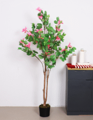 5.2Ft Artificial Magnolia Flowers Plant with Pot