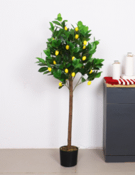 4.5Ft Artificial Lemon Tree Fake Tree with Pot