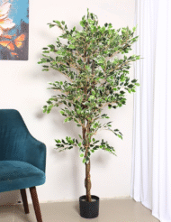 5.2Ft Artificial Mini Ficus Plant Trees with Pot