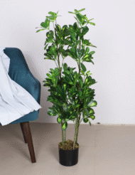 4Ft Artificial Schefflera Plant Trees with Pot