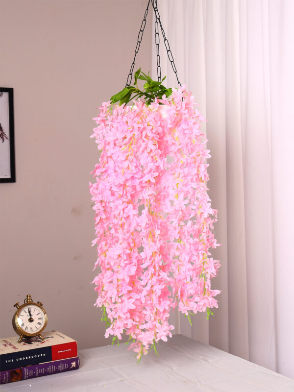 2.2Ft Artificial Hanging Orchid Flowers Bunch Pack Of 2