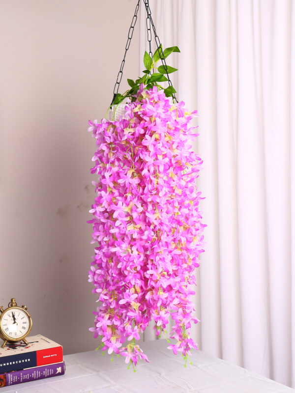 2.2Ft Artificial Hanging Orchid Flowers Bunch Pack Of 2