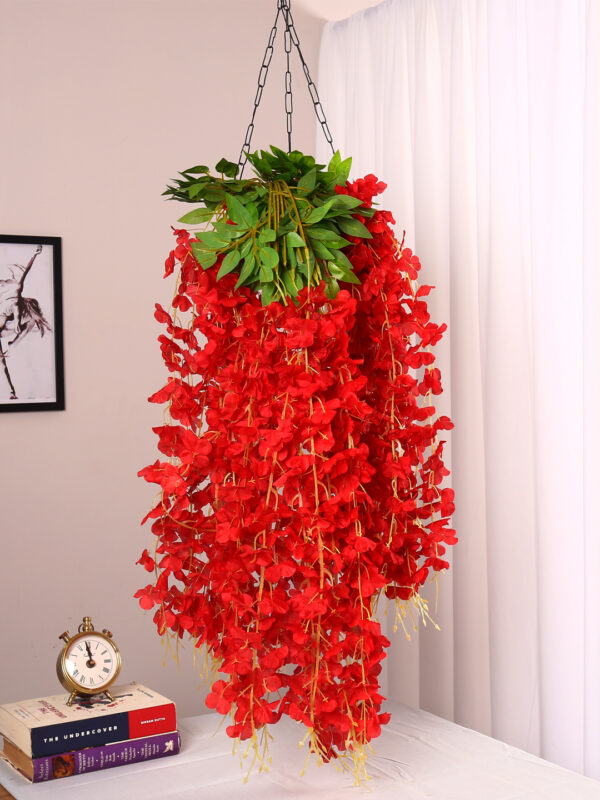 2.9Ft Artificial Hanging Orchid Flowers Bunch Pack Of 12