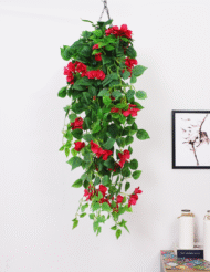 2.9Ft Artificial Hanging Bougainvillea,Flowers Pack Of 2