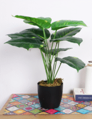 1.8Ft Artificial Plant For 12 Green Leaves with Pot